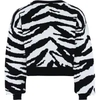 MyMo ROCKS Pullover preto / branco lã