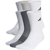 Adidas Meias de Cano Médio Almofadadas Conjunto de 6 Pares