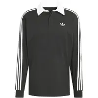 Adidas Polos mangas compridas 3S PL homens - Preto - EU S