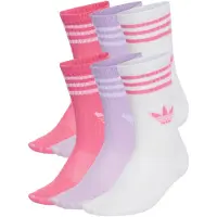 Adidas Meias de Cano Médio 3-Stripes - 6 Pares (Criança)