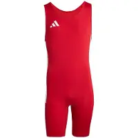 Adidas Fato de desporto 'Powerlift' vermelho / branco