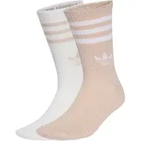 Adidas Meias 3-Stripes Glitter Crew Socks 2 Pairs mulheres - Rosa - XS