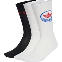 Adidas Originals Meias Crew Trefoils 3 Unidades