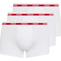 HUGO Boxers vermelho / branco
