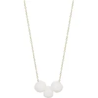 Faina Colar ouro / branco pérola