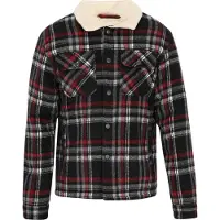 Dreimaster Casaco meia-estação 'Vintage' cinzento / vermelho / preto