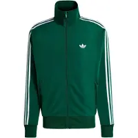 Adidas Originals Casaco em moletão 'Firebird' verde escuro / branco