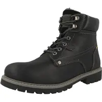Camel active Botas com atacadores preto