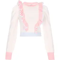 MyMo Pop Pullover 'Pop' azul pastel / cor-de-rosa / offwhite