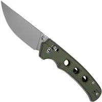 CIVIVI Navalha Noctis, Olive Green Canvas Micarta, Stonewash