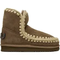 Mou para mulher. MU.FW101050A Botas de couro Eskimo 18 Glitter Logo taupe (38), 5 a 8cm, Nenhum, Casual