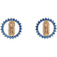 NAEMI Brincos safira / ouro