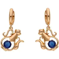 Faina Brincos navy / ouro