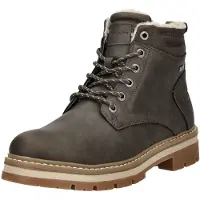 Tom Tailor Botas com atacadores castanho escuro