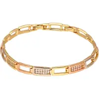 Faina Pulseira ouro / transparente