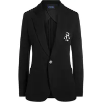 Ralph Lauren para mulher. 211795348001 Blazer estruturado preto (40), Casual, Algodão