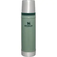 Stanley The Legendary Classic Bottle 20oz, Hammertone Green 10-11345-042 garrafa térmica com bocal e copo para beber, 590 ml