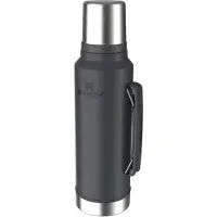 Stanley The Legendary Classic Bottle 2.0 1.5QT, Black 10-11347-121 garrafa térmica com bocal e copo para beber, 1.4L