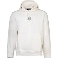 Armani Exchange para homem. XM000369AF10818U0009 Camisola com capuz em algodão-poliéster stretch laminado branco (M), Casual, Esportivo,