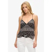 Superdry Camiseta Sem Mangas Printed Woven