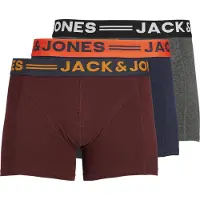 Jack & Jones Boxer JACLICHFIELD X 3 homens - Cinza - EU S