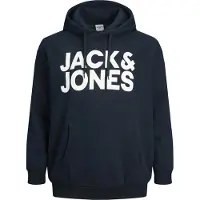 Jack & Jones Moletom Com Capuz Crop Logo Plus Size