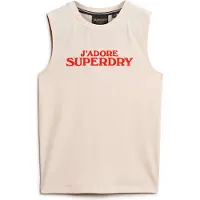 Superdry para mulher. W6011834A T-shirt Sport Luxe Graphic rosa (M), Casual, Algodão, Sem mangas / correias