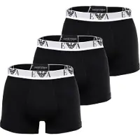 Emporio Armani para homem. EM000259_AF14131 Set 3 Boxers Logo EA preto (L), Homewear, Algodão