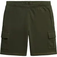 Superdry para homem. M7110425A Calções de treino com costura verde contrastante (S), Casual, Algodão