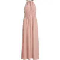 Vila Vestido Longo Sem Mangas Milina Halter Maxi
