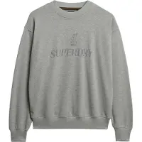 Superdry para mulher. W2012453A Sweatshirt cinzenta britânica (L), Casual, Cinza, Algodão