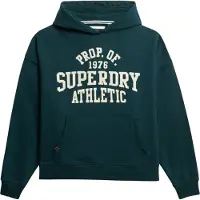 Superdry para mulher. W2012430A Camisola com capuz ESS Relaxed verde (M), Casual, Algodão