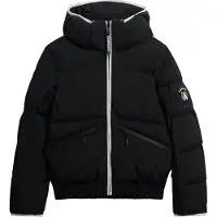 Superdry para mulher. WS110179A Casaco de esqui bomber com capuz preto (M), Casual, Poliéster