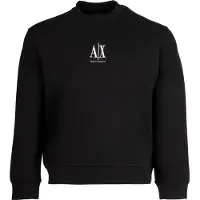Armani Exchange Sweatshirt 'Felpa' preto / branco
