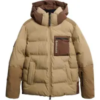 Superdry para homem. MS110189A Casaco desportivo de esqui bege (L), Náilon, Neve, Polister Reciclado, Sustentável