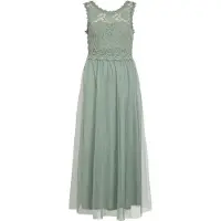 Vila Vestido de festa verde pastel