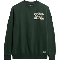 Superdry para homem. M2013834A Camisola Vintage Athletic Crew verde (S), Casual, Algodão