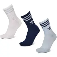 Adidas Meias de Cano Médio – 3 pares