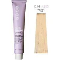 Milk shake Creative Hair Dye 100ml, paleta de cores 12,03 | 12NG || Natural Dourado