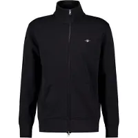 Gant para homem. 2008006 Casaco com capuz com fecho de correr Shield preto (XL), Casual, Algodão