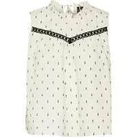 Vero Moda Blusa Sem Mangas Lulu Dobby