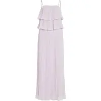 Vila Vestido Sem Mangas Chiffan Pleat
