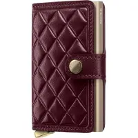 Secrid Carteira De Couro Miniwallet Emboss Diamond