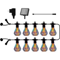 Sirius Guirlanda de luzes LED Marcus transparente, kit inicial, 3 m, solar/com ficha