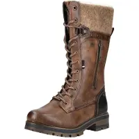 Mustang Bota com atacadores castanho