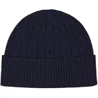 Gant para mulher. 4910058 Gorro de tricô de tranças azul-marinho (OSFA), Casual, Lã, Clássico