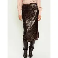 Soft Rebels Saia 'Maddison' castanho escuro