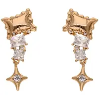 NAEMI Brincos ouro / transparente