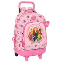 Safta Mochila Com Rodas Princesas Disney 33l 33x45x22cm