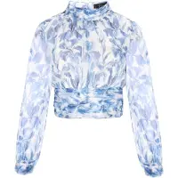 Faina Blusa azul / branco
